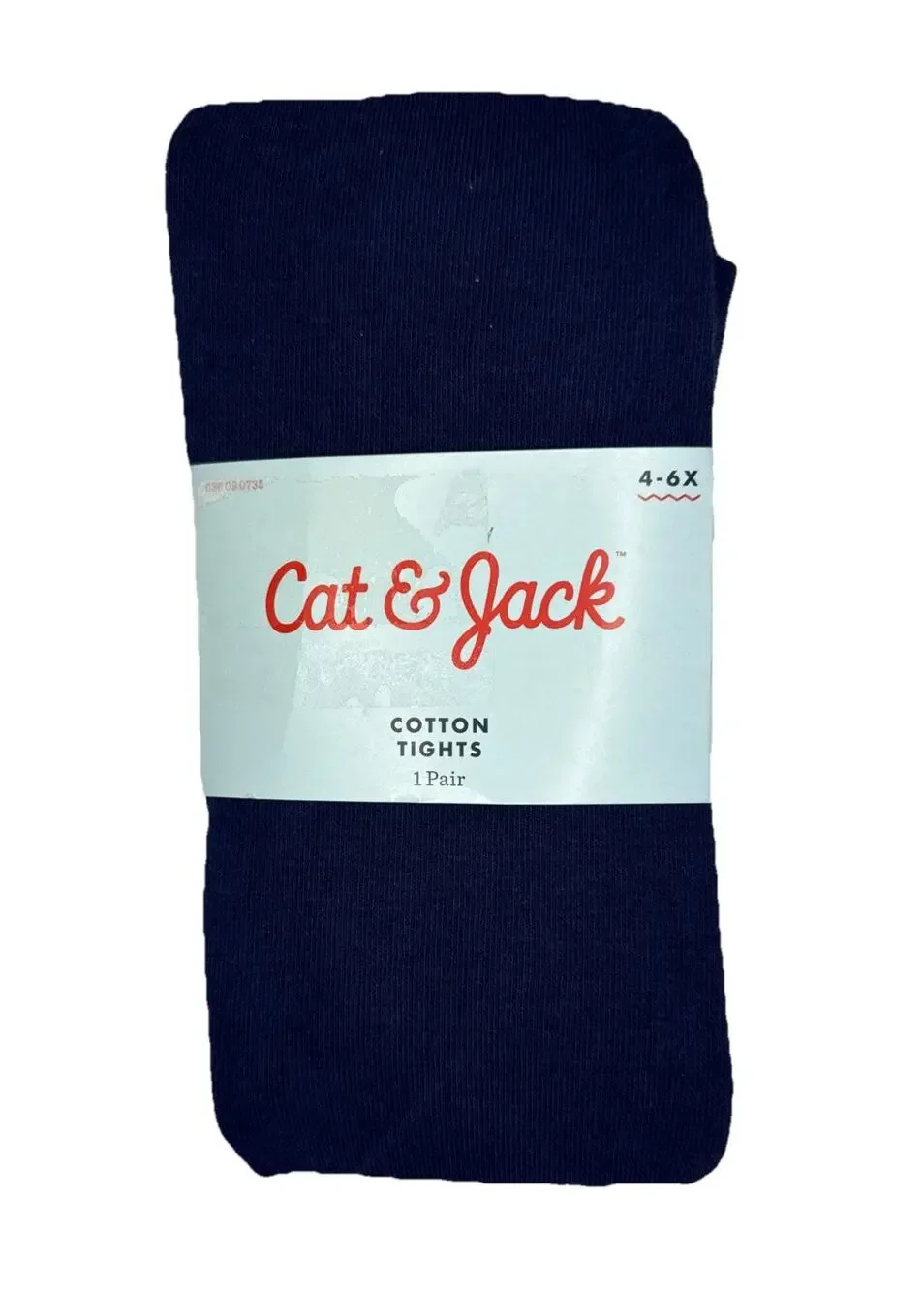 Cat & Jack Girls' Cotton Footed Tights size 4-6X Nightfall Blue